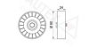 SAAB 104752960 Deflection/Guide Pulley, v-ribbed belt